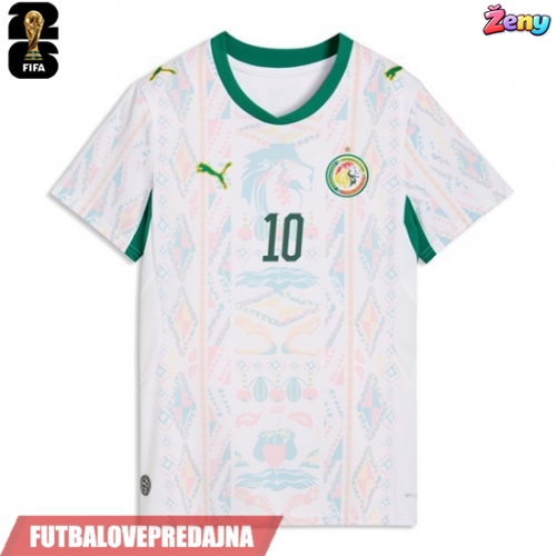 Lacne Ženy Futbalové dres Senegal Sadio Mane #10 MS 2026 Krátky Rukáv - Domáci